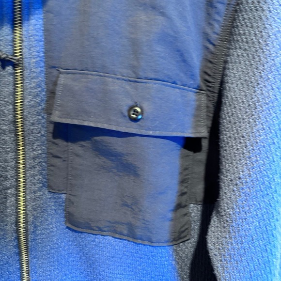 The North‎ Face Mens Fleece Jacket Full Zip Blue Black Outdoor Casual - Picture 6 of 7